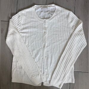 Barefoot Dreams Cream Cardigan Sweater